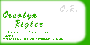 orsolya rigler business card